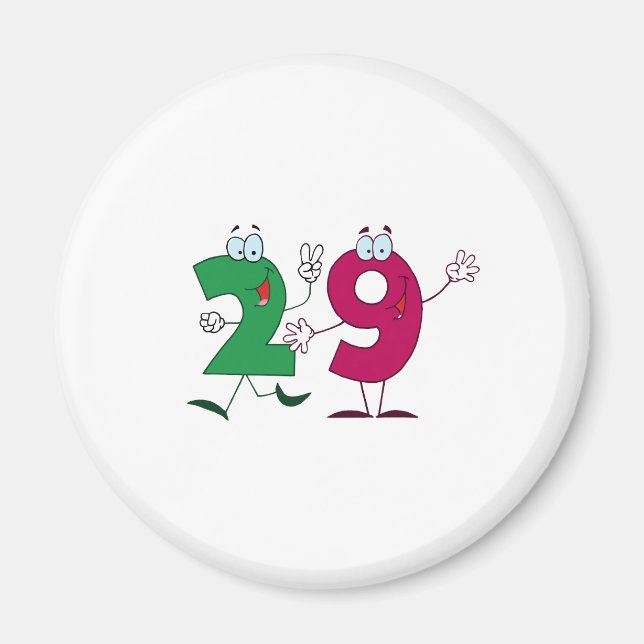 Happy Number 29 Magnet (Front)