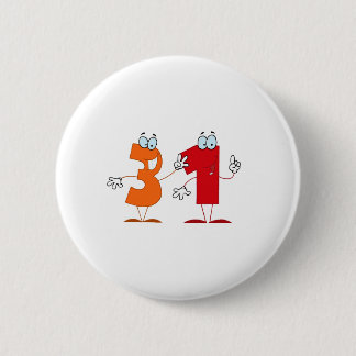 Happy Number 31 2 Inch Round Button