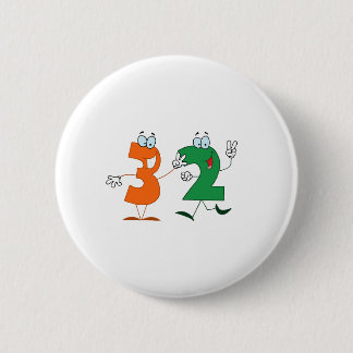 Happy Number 32 2 Inch Round Button