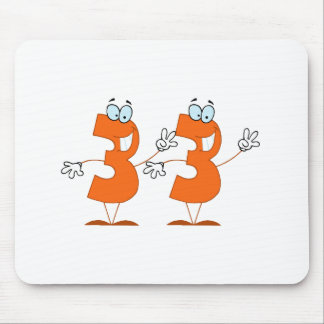 Happy Number 33 Mouse Pad