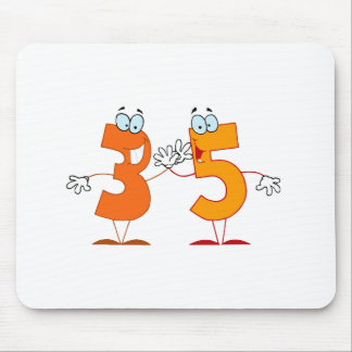 Happy Number 35 Mouse Pad