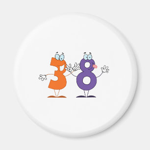 Happy Number 38 Magnet