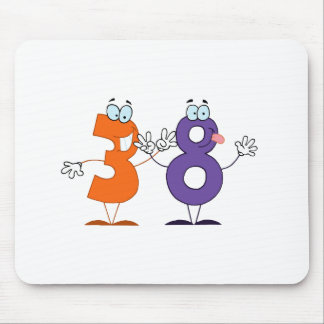 Happy Number 38 Mouse Pad