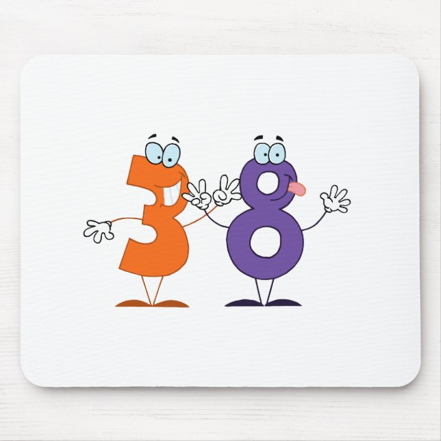 Happy Number 38 Mouse Pad (Front)