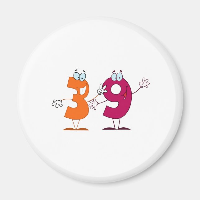 Happy Number 39 Magnet (Front)