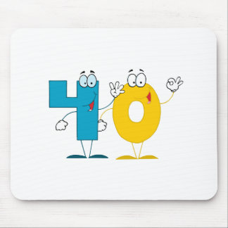 Happy Number 40 Mouse Pad