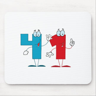 Happy Number 41 Mouse Pad