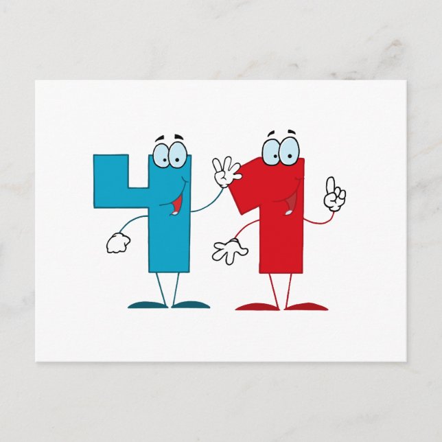 Happy Number 41 Postcard (Front)