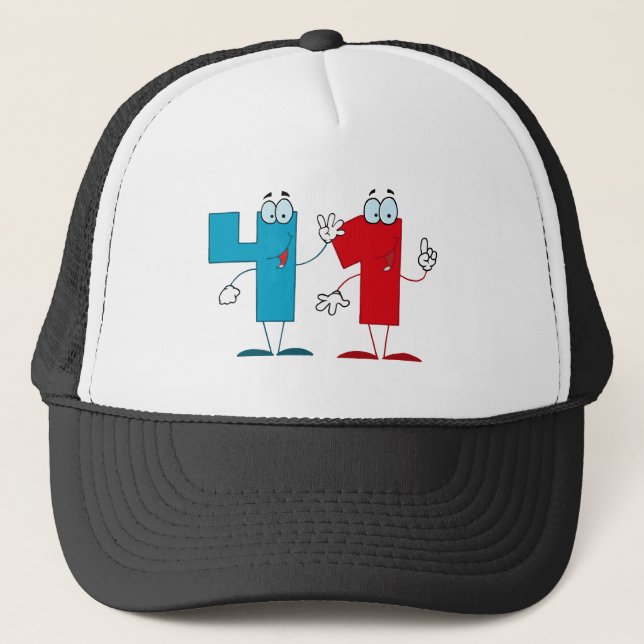 Happy Number 41 Trucker Hat (Front)