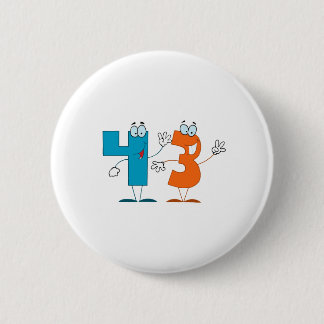 Happy Number 43 2 Inch Round Button