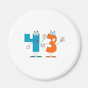 Happy Number 43 Magnet
