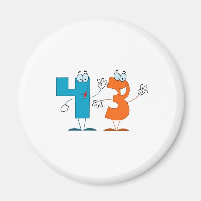 Happy Number 43 Magnet (Front)