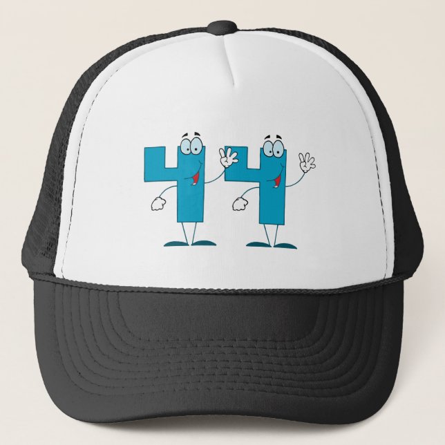 Happy Number 44 Trucker Hat (Front)