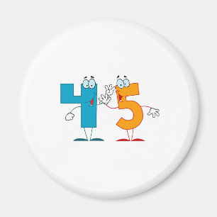Happy Number 45 Magnet