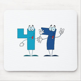 Happy Number 47 Mouse Pad