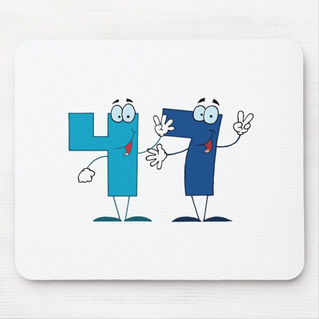 Happy Number 47 Mouse Pad (Front)