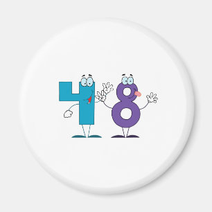 Happy Number 48 Magnet