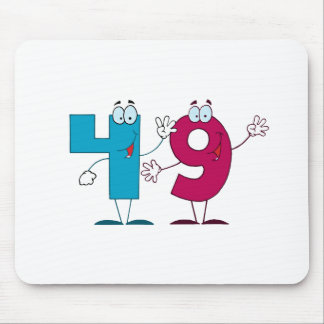 Happy Number 49 Mouse Pad