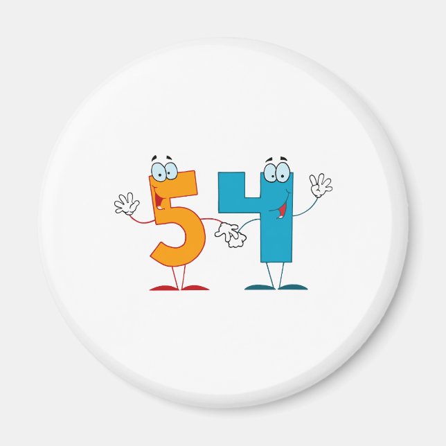 Happy Number 54 Magnet (Front)