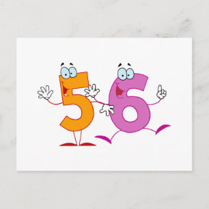 Happy Number 56 Postcard