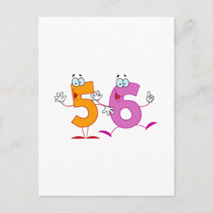 Happy Number 56 Postcard