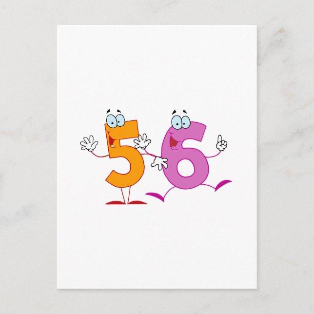Happy Number 56 Postcard (Front)