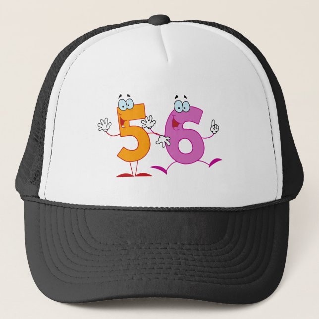 Happy Number 56 Trucker Hat (Front)
