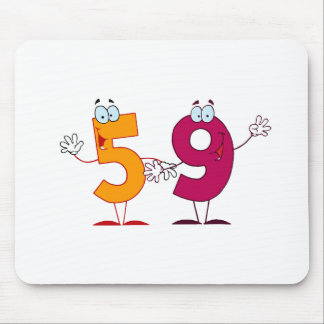 Happy Number 59 Mouse Pad