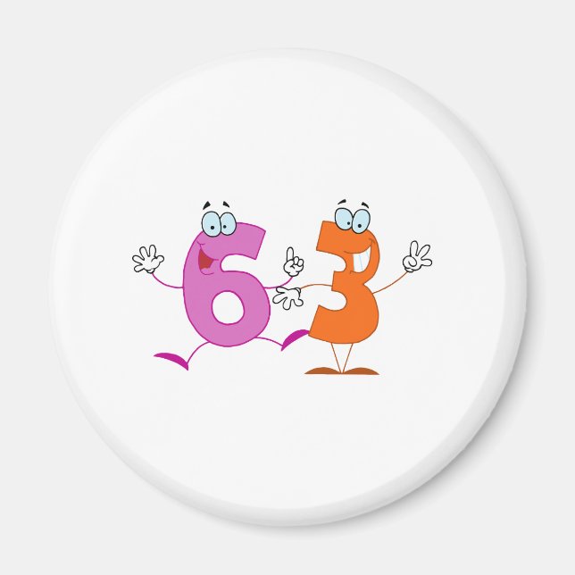 Happy Number 63 Magnet (Front)