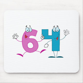 Happy Number 64 Mouse Pad