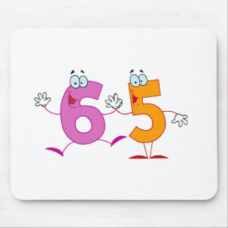 Happy Number 65 Mouse Pad