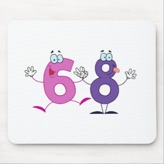 Happy Number 68 Mouse Pad
