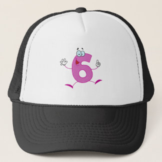 Happy Number 6 Trucker Hat