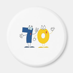 Happy Number 70 Magnet