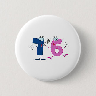Happy Number 76 2 Inch Round Button