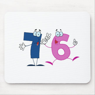 Happy Number 76 Mouse Pad