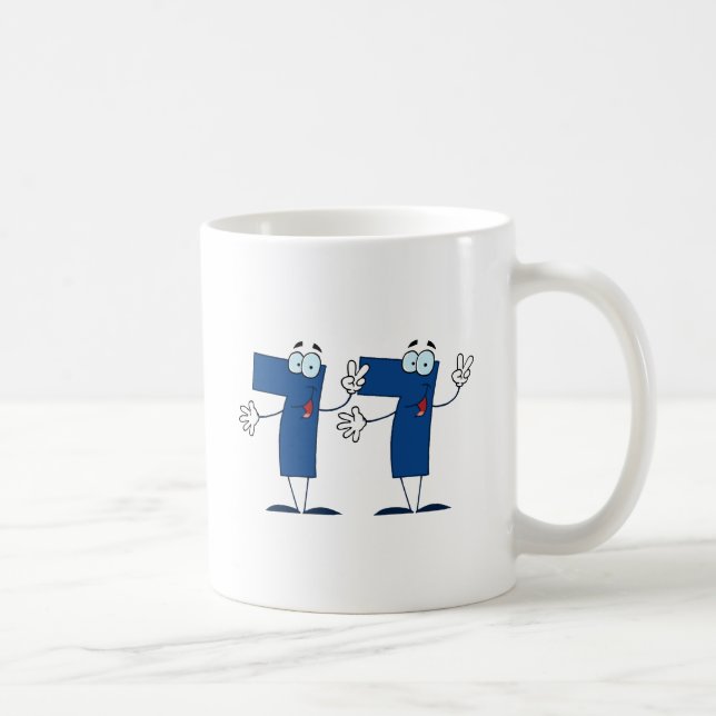Happy Number 77 Coffee Mug (Right)