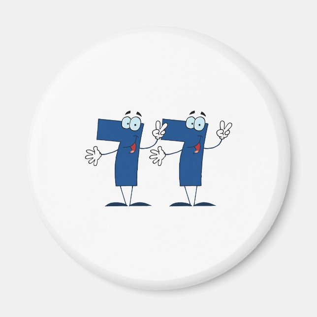 Happy Number 77 Magnet (Front)