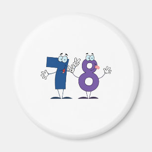 Happy Number 78 Magnet