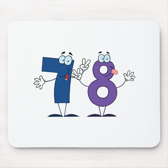 Happy Number 78 Mouse Pad (Front)