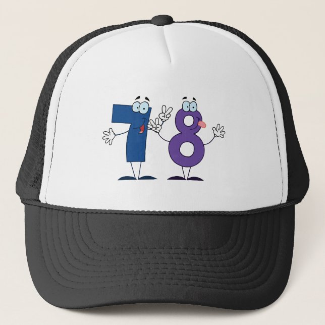 Happy Number 78 Trucker Hat (Front)