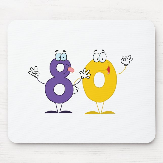 Happy Number 80 Mouse Pad (Front)