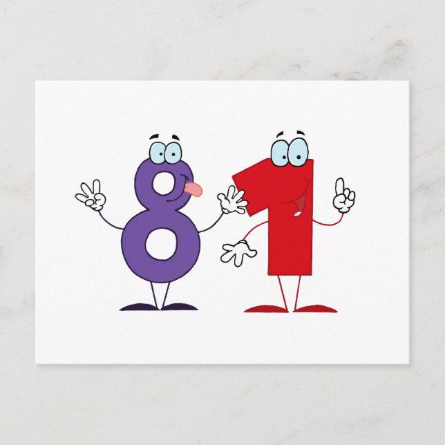 Happy Number 81 Postcard (Front)