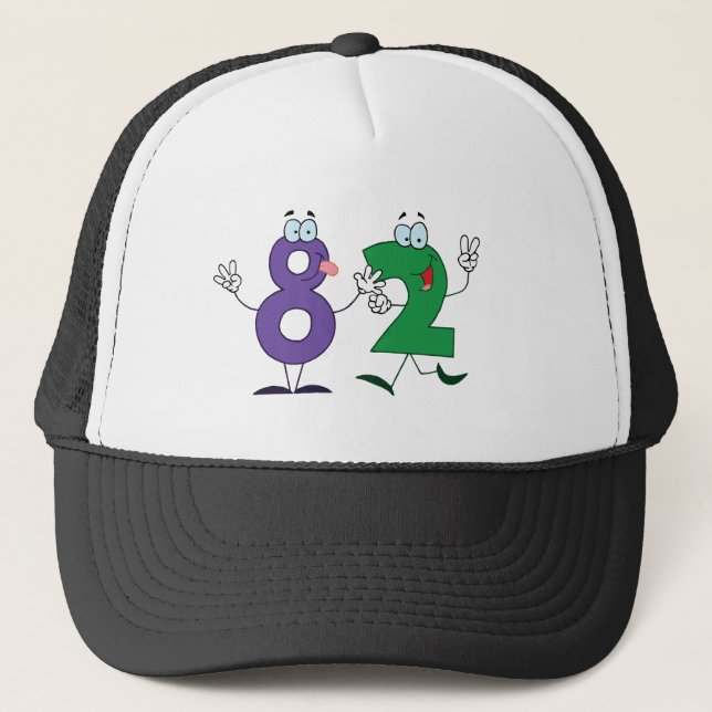 Happy Number 82 Trucker Hat (Front)