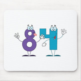 Happy Number 84 Mouse Pad