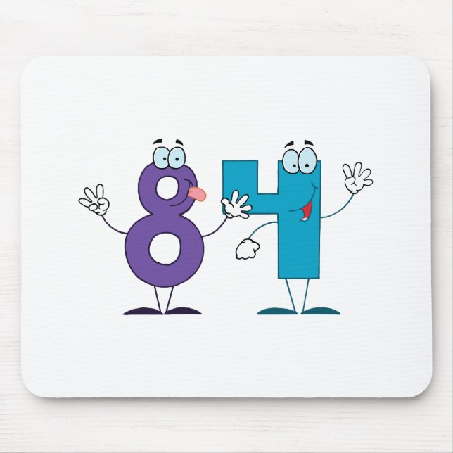 Happy Number 84 Mouse Pad (Front)