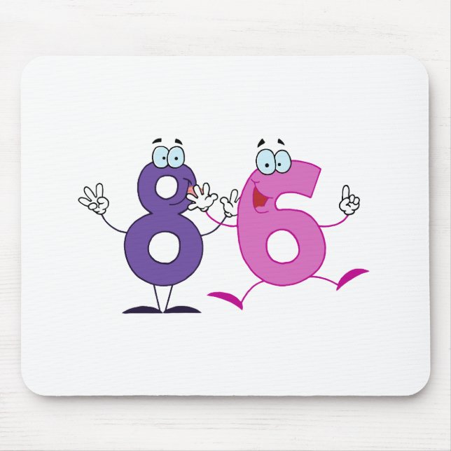 Happy Number 86 Mouse Pad (Front)