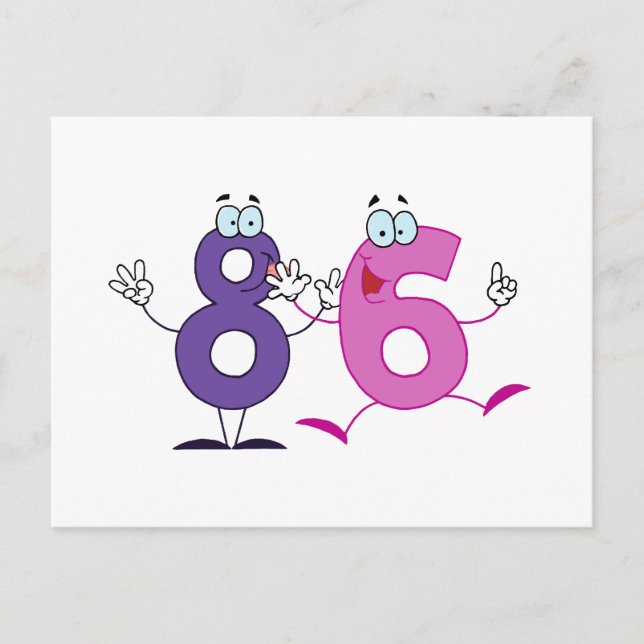 Happy Number 86 Postcard (Front)