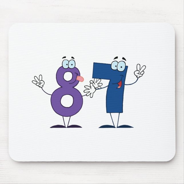 Happy Number 87 Mouse Pad (Front)