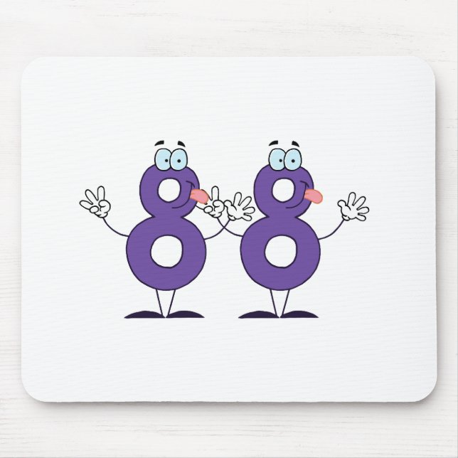 Happy Number 88 Mouse Pad (Front)